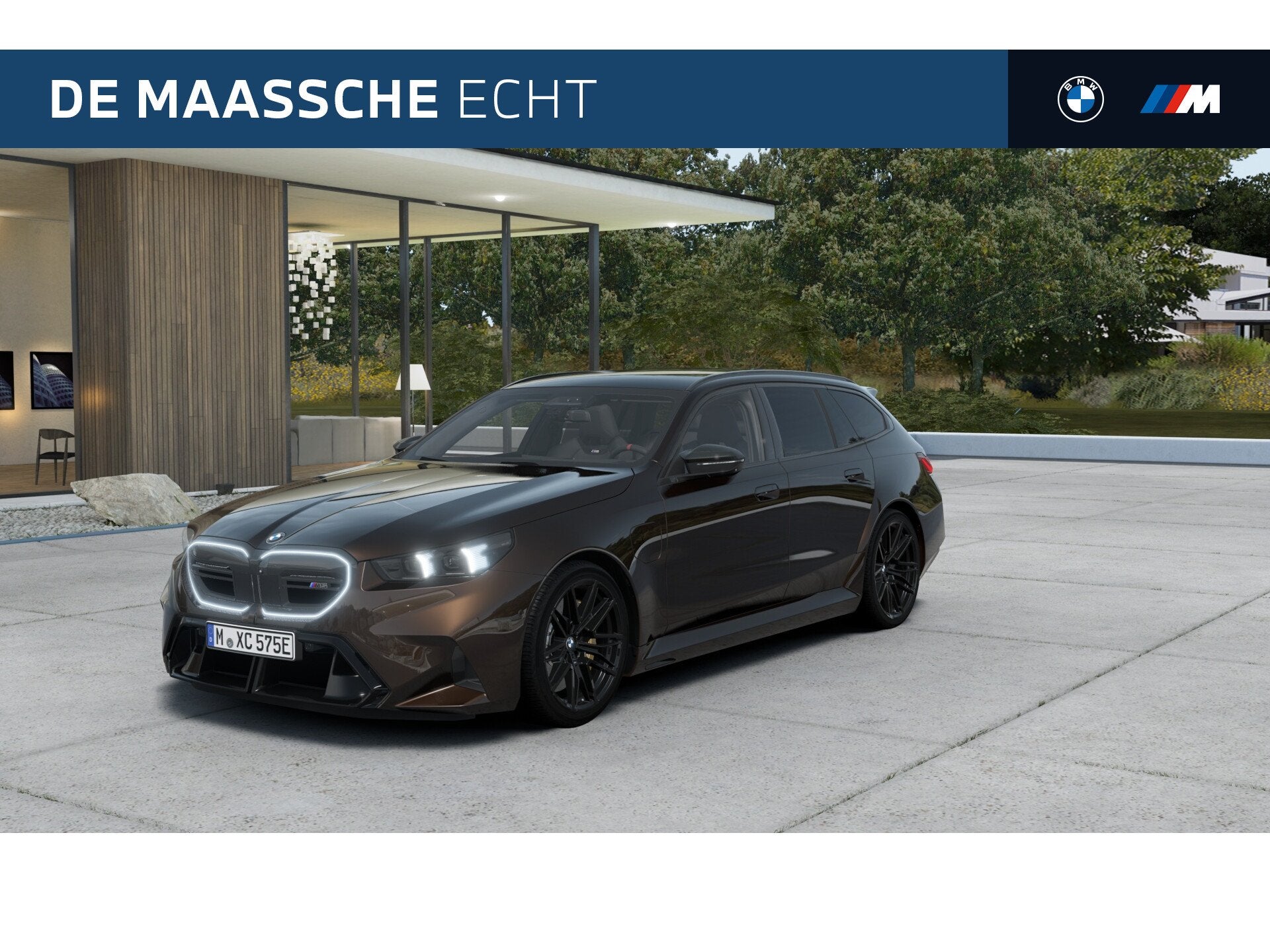 BMW 5 Serie Touring M5 Automaat / M Drive Professional / Pan, Auto's, Dealer onderhouden, Bruin, 4395 cc, Leder