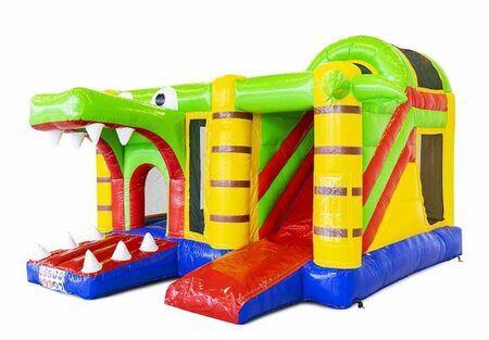 Springkussen Krokodil te huur / huren 3,8x4,55x3,55m, Ophalen of Verzenden, Gebruikt, Overige