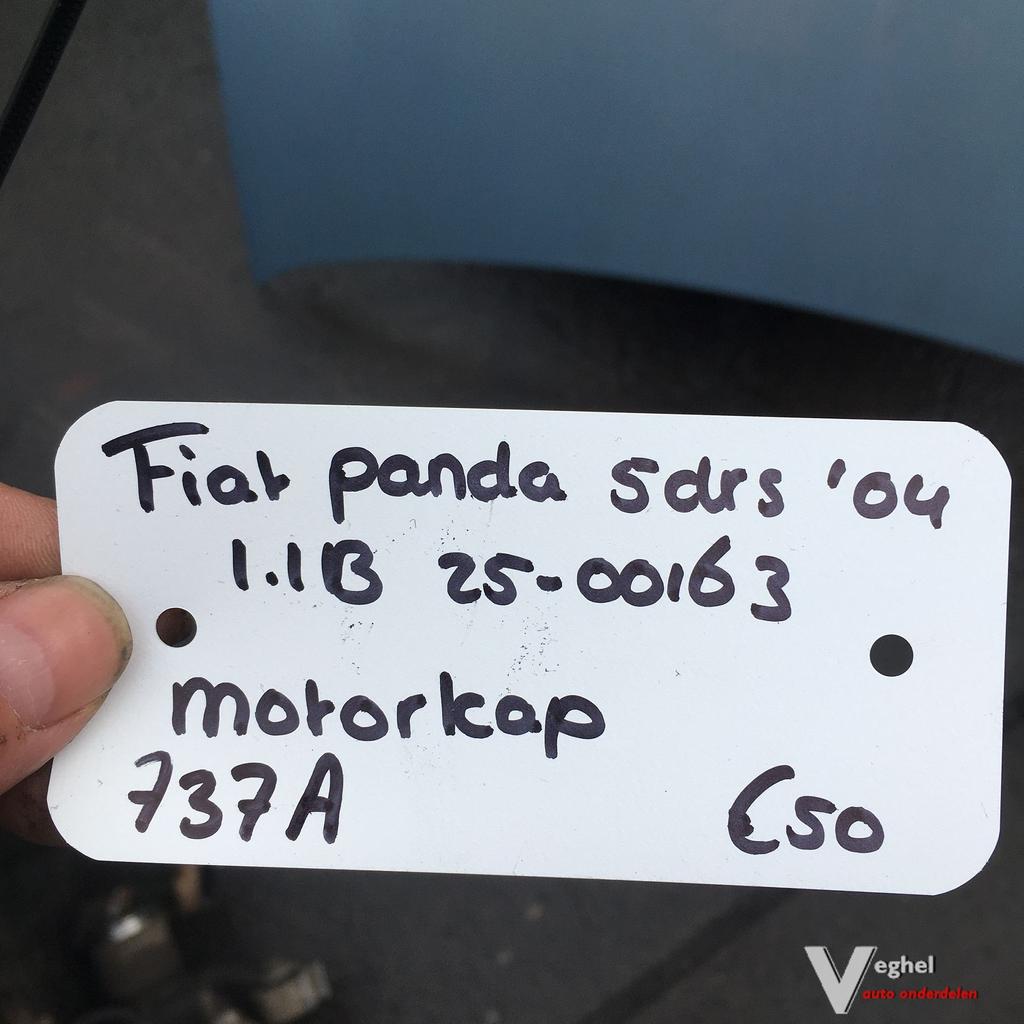 Fiat Panda 5drs 1.1 B 2004 2500163   Kleurcode 737A    Motor, Ophalen, Gebruikt, -, -