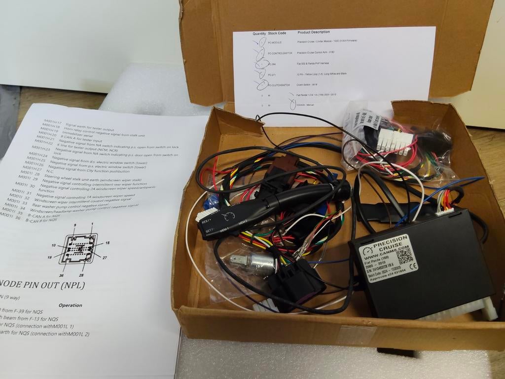 Cruise control (CanM8)o.a  Fiat panda , 500, Auto diversen, Ophalen of Verzenden, Gebruikt