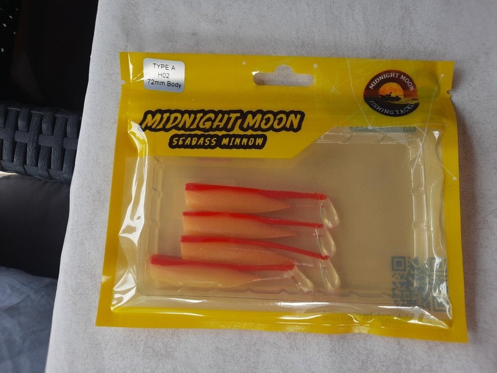 Midnight moon seabass minnow, Ophalen of Verzenden, Nieuw, Kunstaas