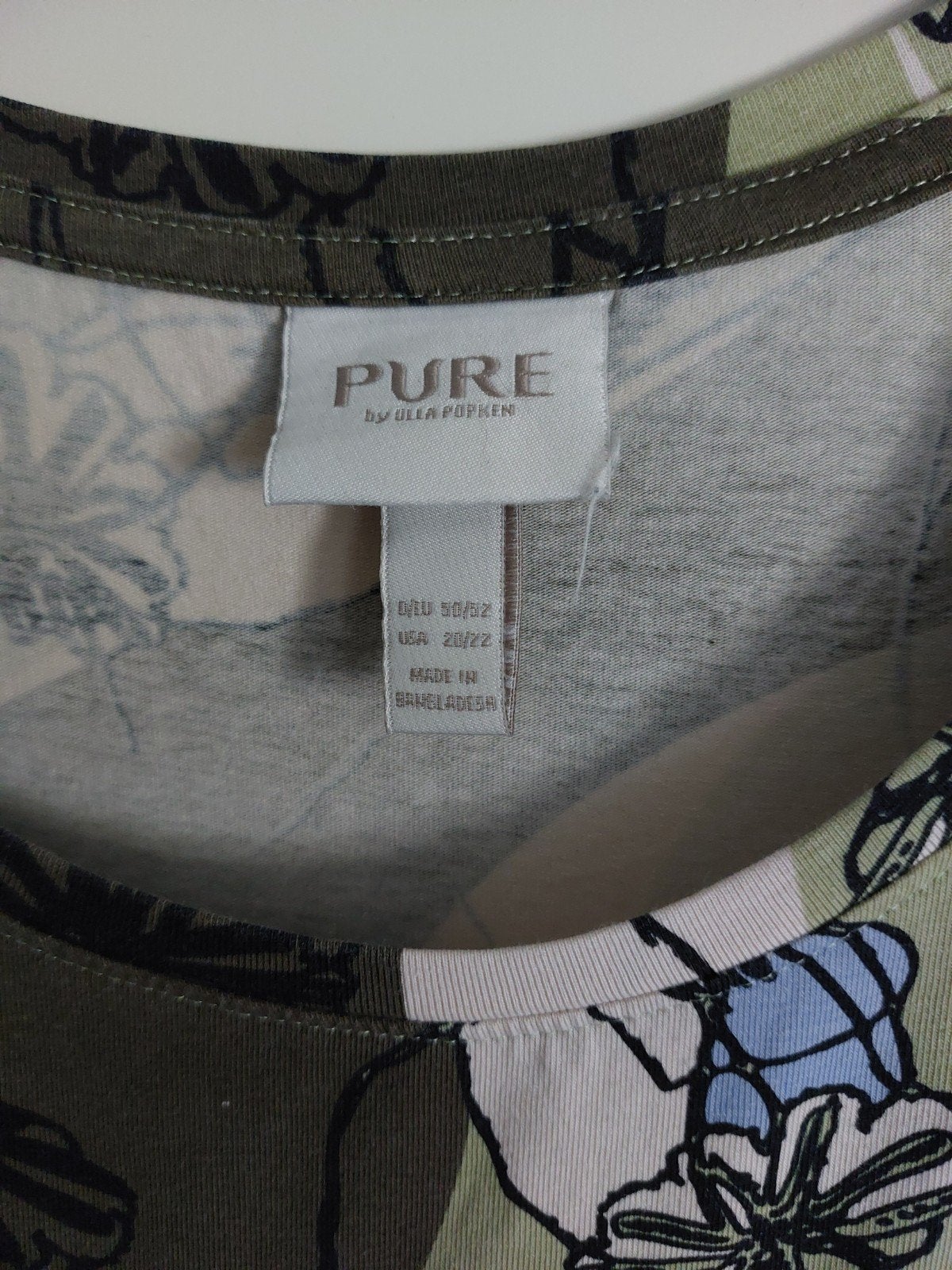 Jurk Pure by Ulla Popken maat 50/52, Overige kleuren, Verzenden, Zo goed als nieuw, Onder de knie