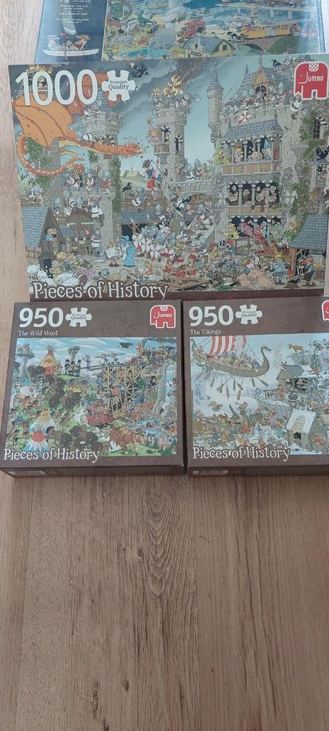Drie Rob Derks puzzels: Pieces of History, Ophalen of Verzenden
