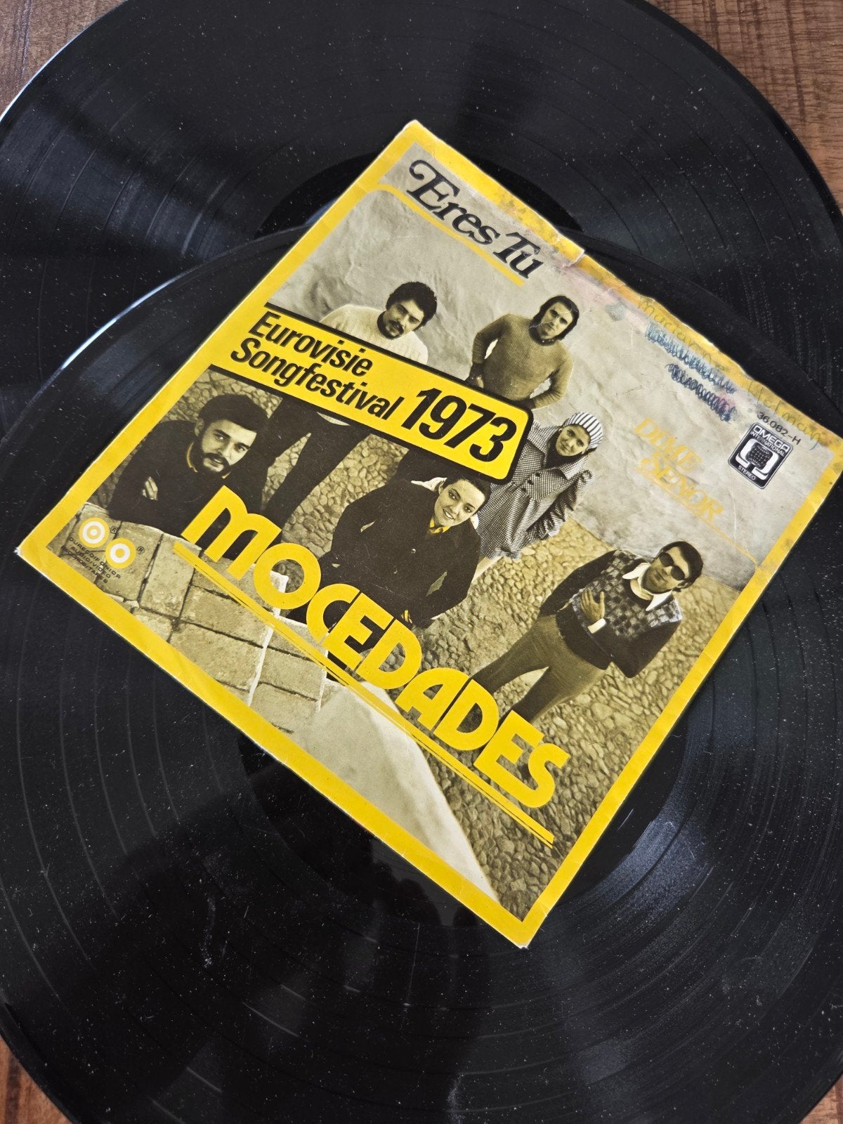 Mocedades – Eres Tú | Eurovisie Songfestival 1973 | 7 Inch V, Gebruikt, 7 inch, Single, Ophalen of Verzenden
