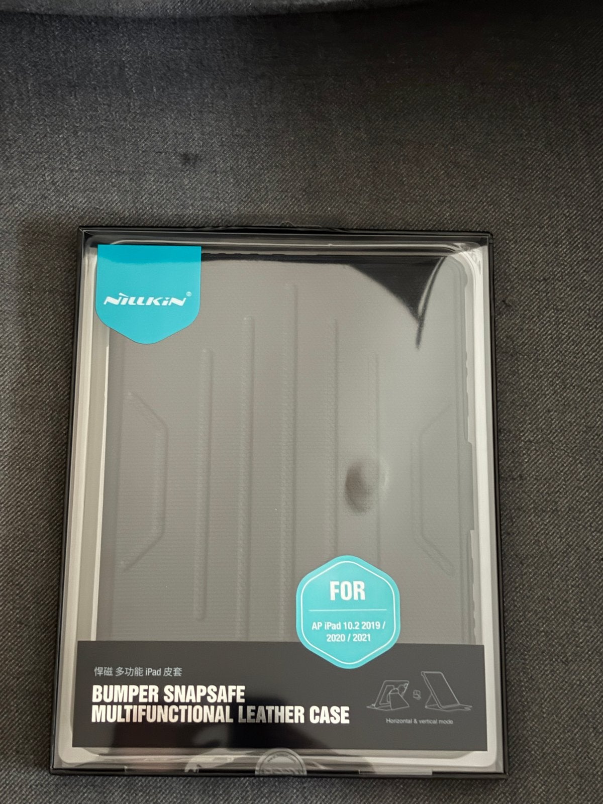 NILLKIN Bumper Snapsafe Multifunctionele Lederen Hoes, 10 inch, Apple iPad, Zwart, Nieuw