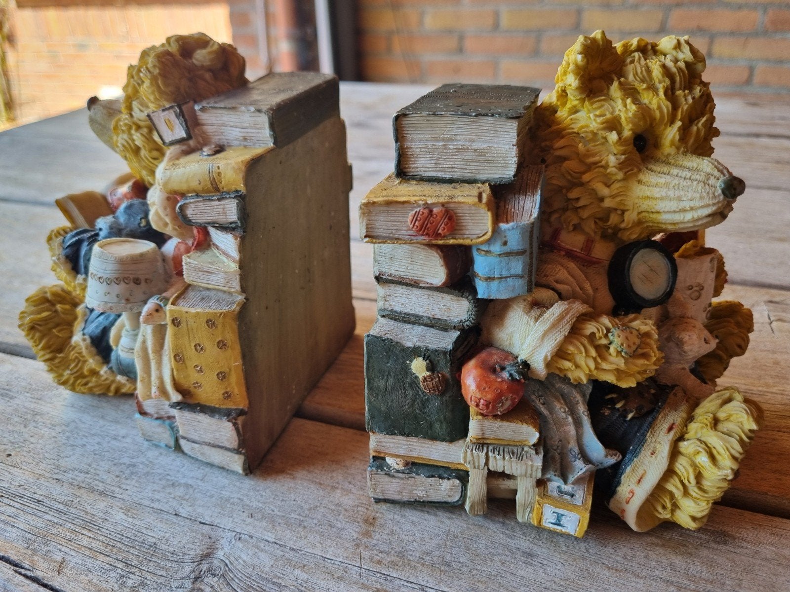 Decoratieve Boekensteunen met Lezende Beren - Vintage Stijl, Huis en Inrichting, Woonaccessoires | Overige, Vintage, Meerkleurig
