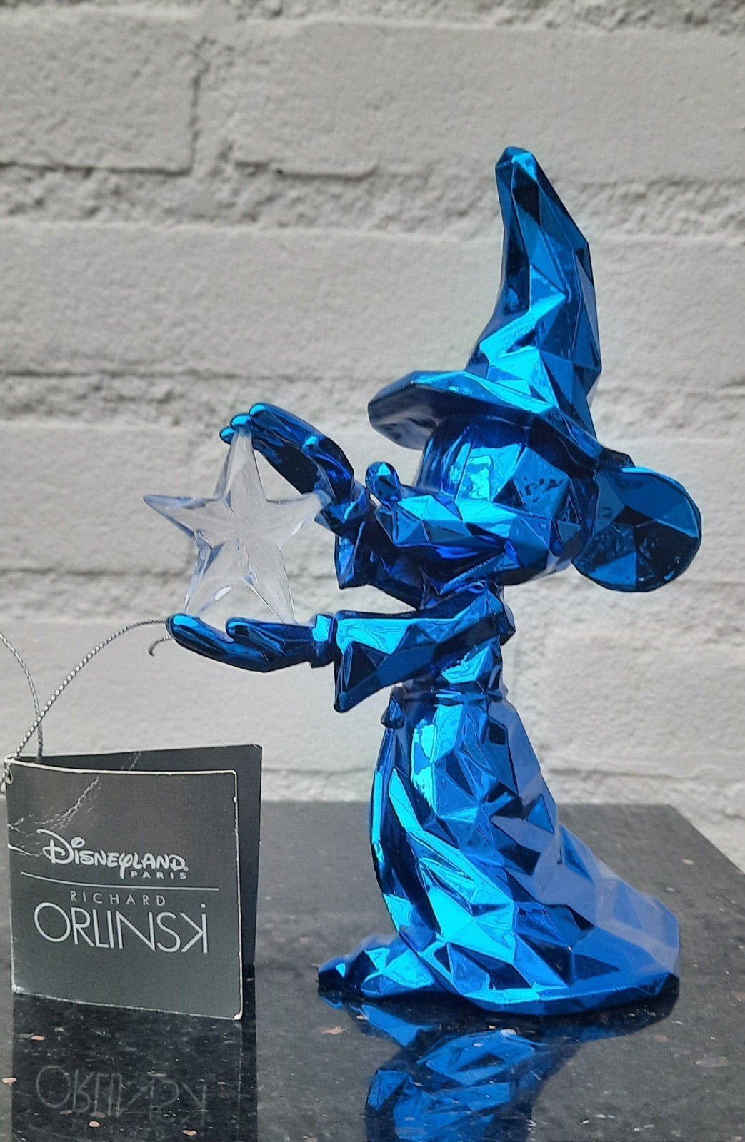 Richard Orlinski Mickey Sorcerer Blauw Beeld Disneyland, Ophalen of Verzenden, Zo goed als nieuw