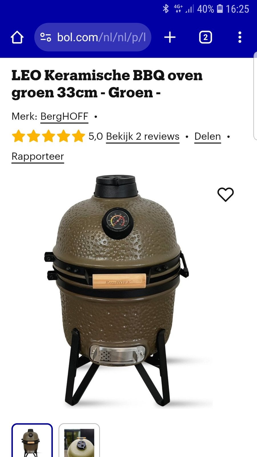 BBQ, Ophalen, Nieuw