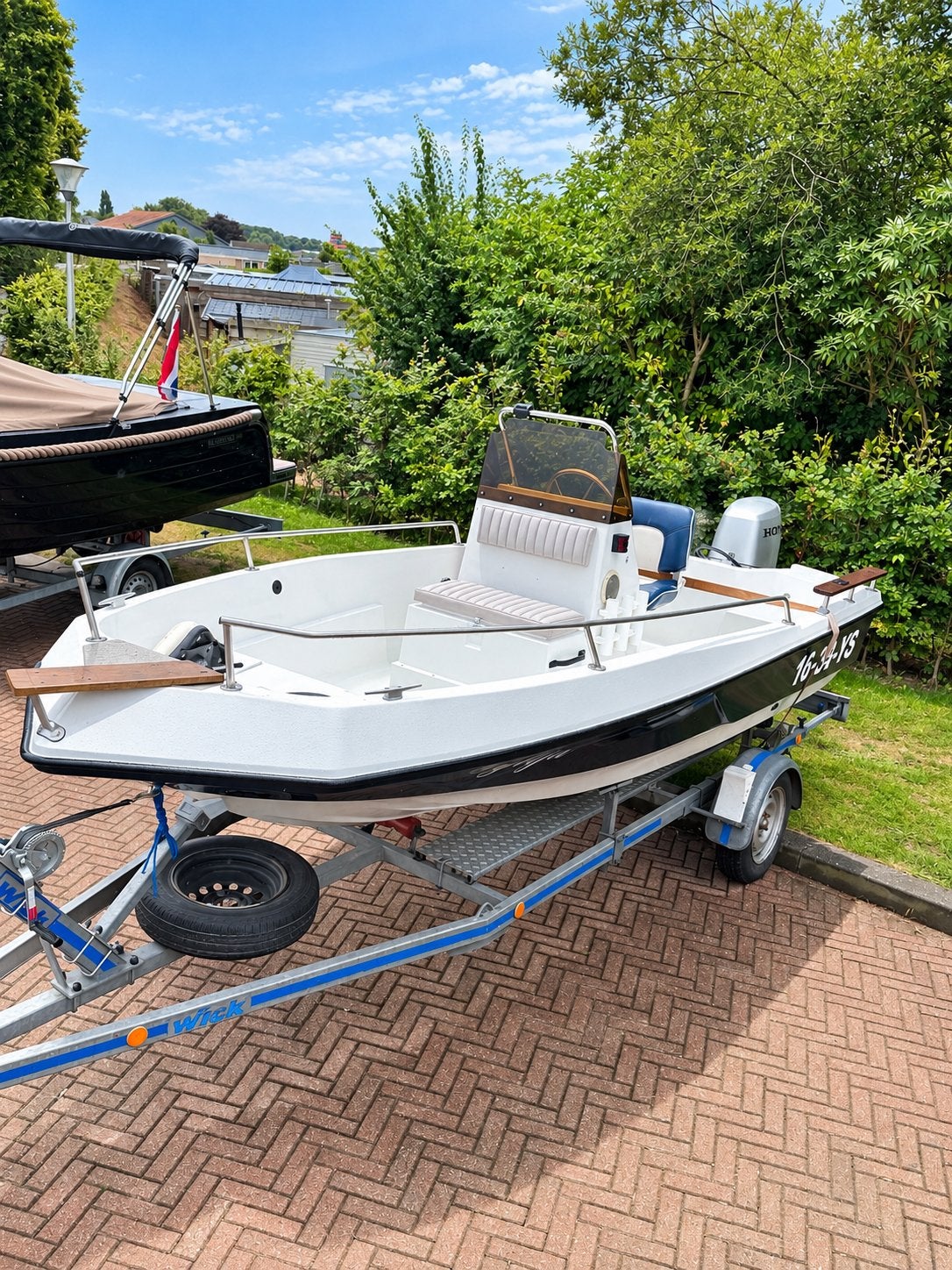Elan 450 honda 40pk nieuwstaat koopje weg ia weg! € 5750,-, Watersport en Boten, Ophalen, Zo goed als nieuw, Elektrische start