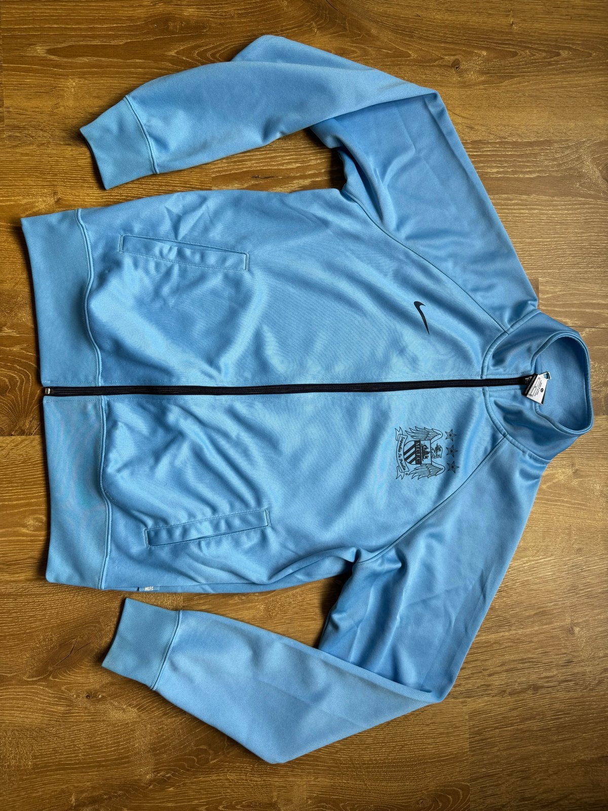 Nike Manchester City trainingsjack - Maat M, Ophalen, Zo goed als nieuw, Voetbal, Maat 48/50 (M)