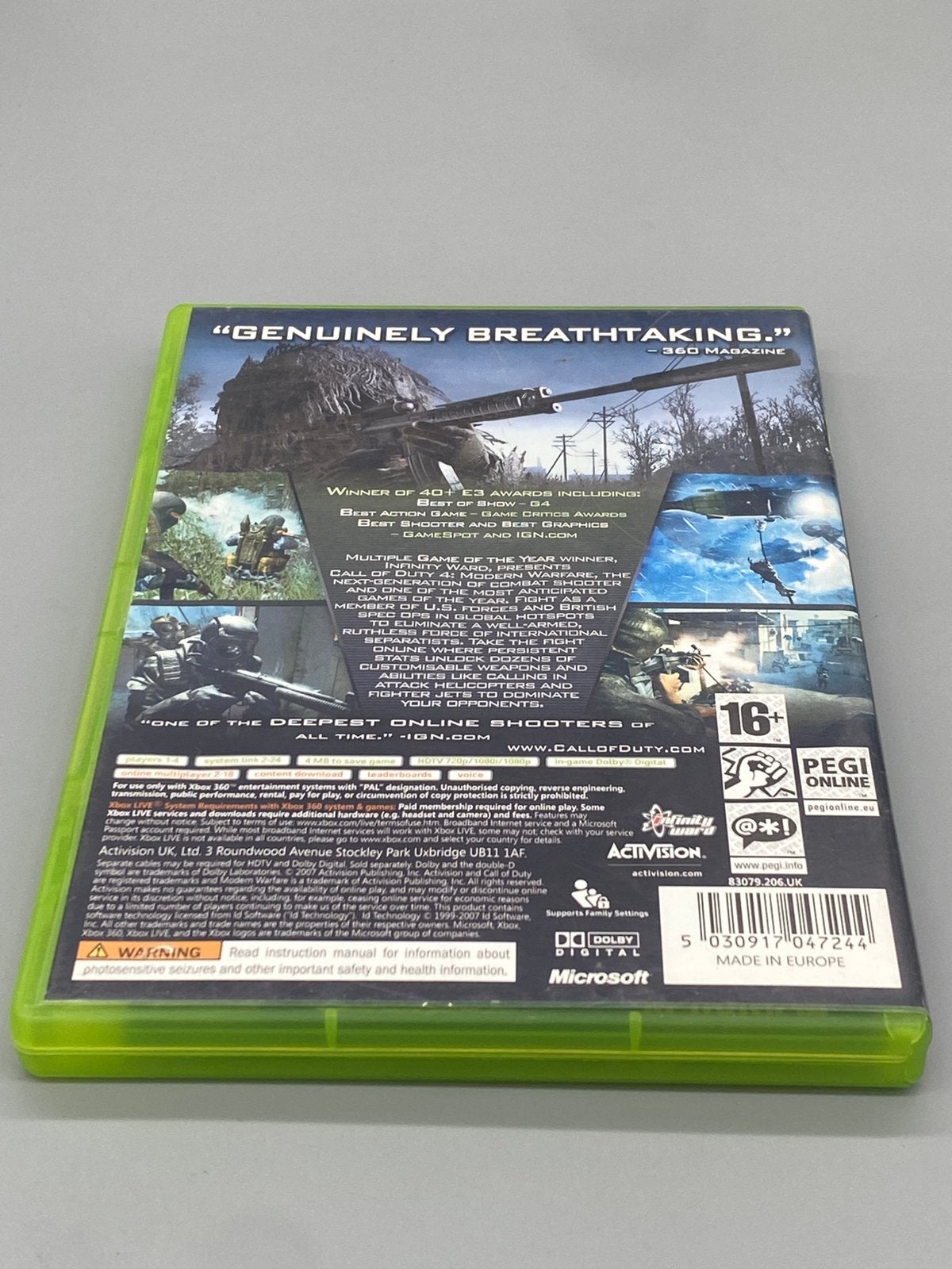 Call of Duty 4 Modern Warfare – Xbox 360 – Compleet, Online, Gebruikt, Shooter, Activision