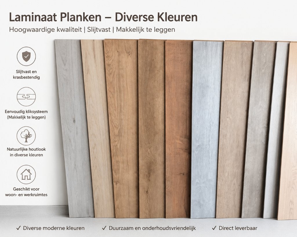 Laminaat inclusief leggen Alkmaar | Scherpe prijs, Ophalen, Zo goed als nieuw, 75 m² of meer, Laminaat