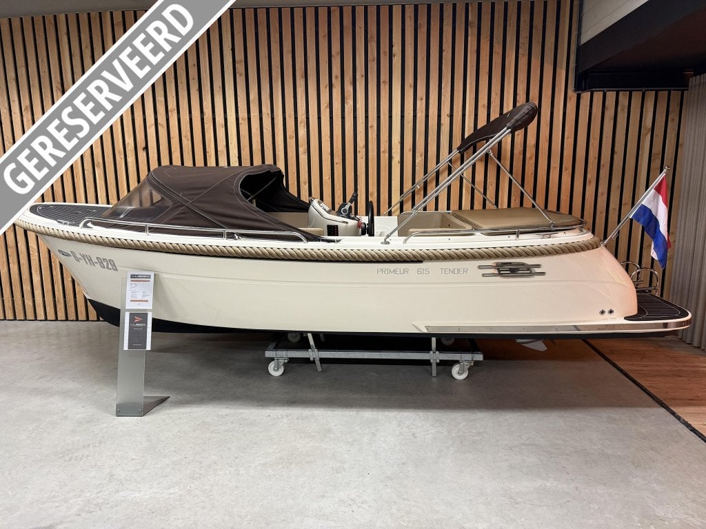 PRIMEUR 615 EXCLUSIVE'40PK HONDA' BIMINI TOPDEK Bj22 610 620