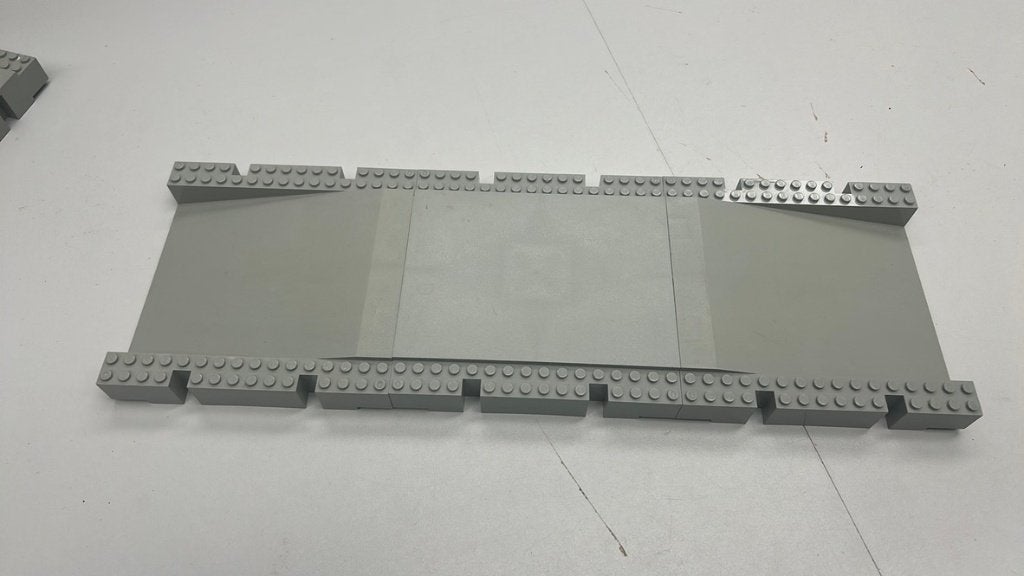 SB2725 Lego perronplaten oud klassiek licht grijs, Ophalen of Verzenden, Gebruikt