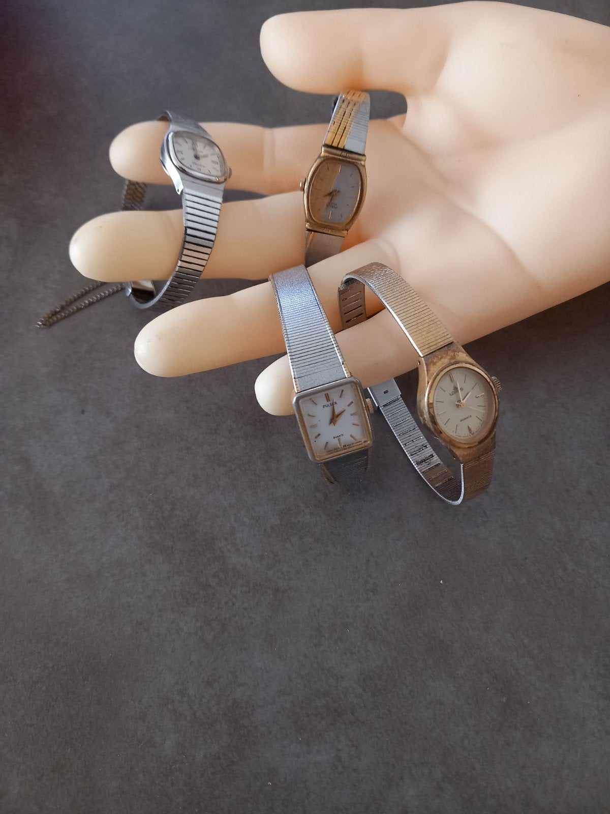 4 werkende vintage dames horloges, Ophalen of Verzenden, Gebruikt, Overige materialen, Overige merken