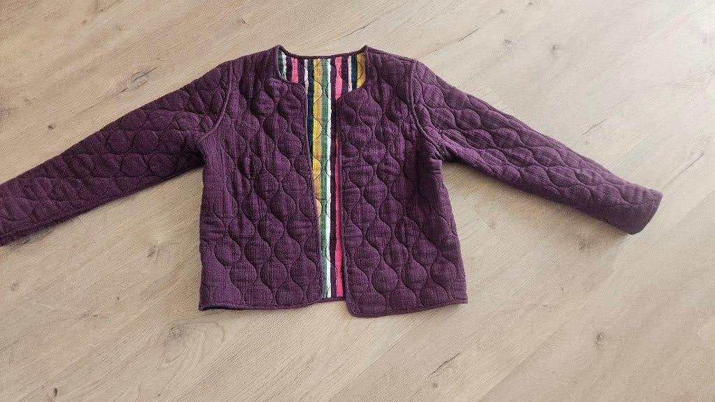 gewatteerd katoenen jasje, 36/38, paars/aubergine, Maat 38/40 (M), Paars, Ophalen of Verzenden, Jasje