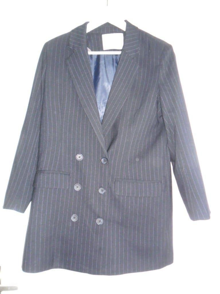 Yaya Women Zwarte Blazer Met Krijtstreepje Maat 40 (NIEUW), Maat 38/40 (M), Zwart, Nieuw, Ophalen of Verzenden