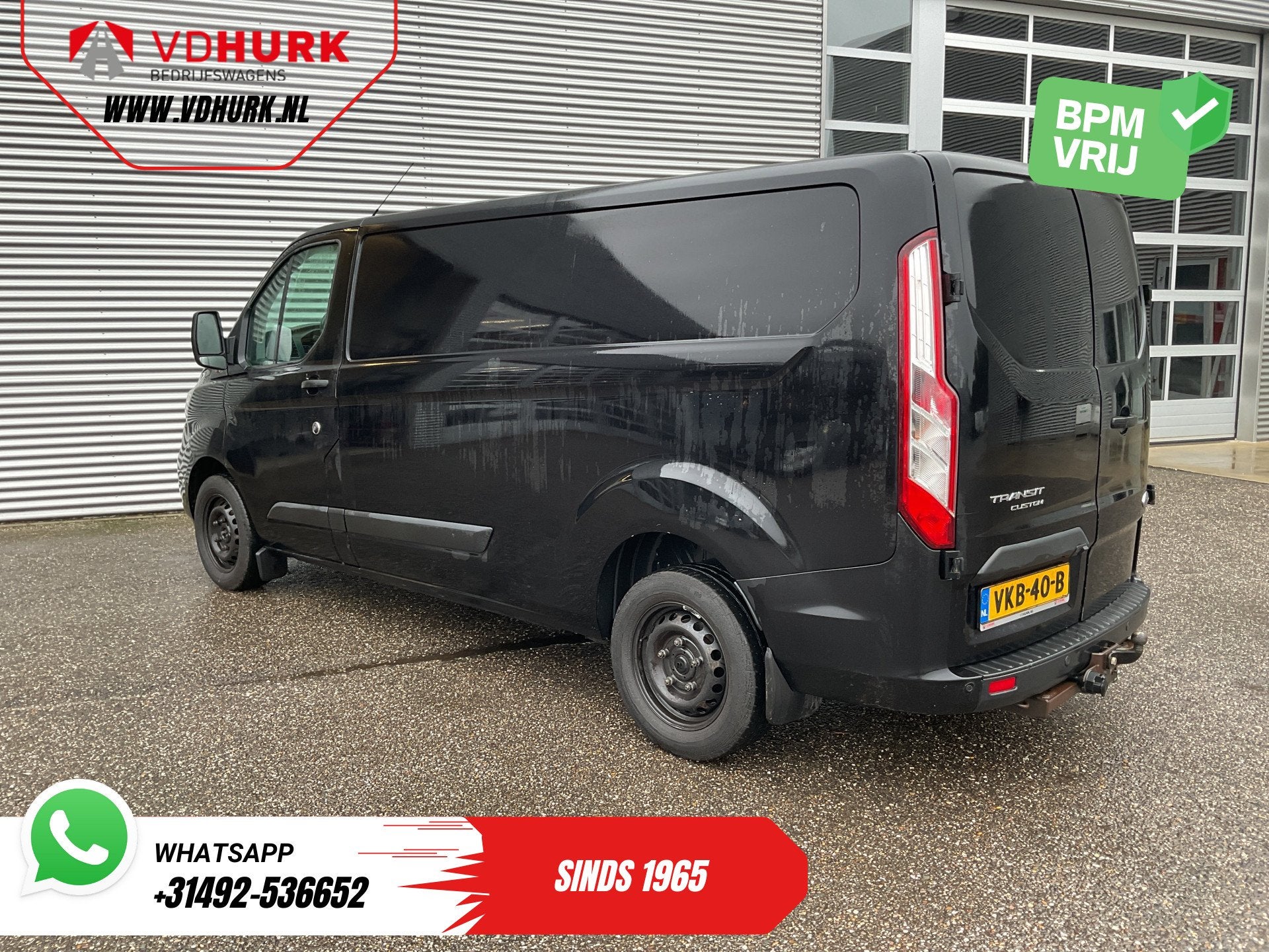 Ford Transit Custom 2.0 TDCI 130 pk L2 EXPORT Riem V.V/ Carp, Auto's, Stof, Euro 6, 4 cilinders, Zwart