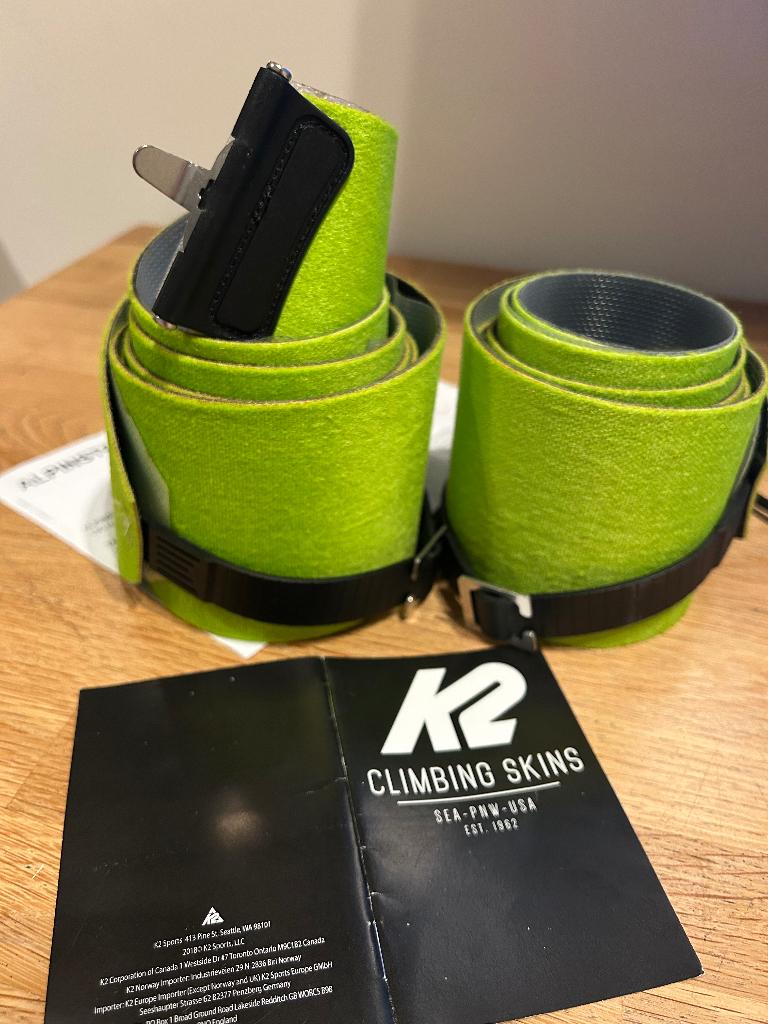 K2 z-clip skins Klimvellen voor skis, Overige merken, 160 tot 180 cm, Overige typen, Nieuw