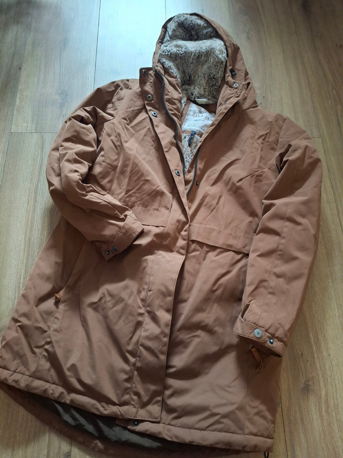 Kelltic Parka Jas met teddy voering, Kleding | Dames, Maat 38/40 (M), Bruin, Ophalen of Verzenden, Zo goed als nieuw