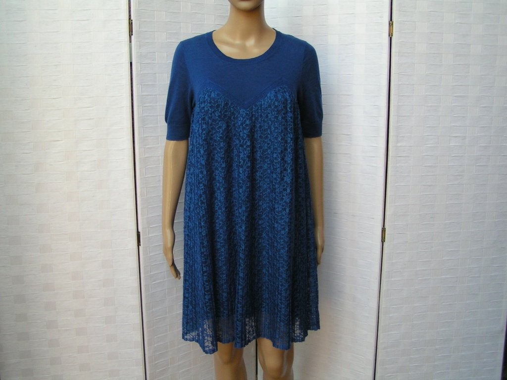 SANDRO jurk,Mt 36(1) als nieuw, Tweedehands, Blauw, Tweedehands, Sandro