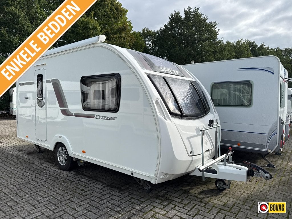 Sprite Cruzer 460 SR Luifel/Mover/Fietsdrager, Tot en met 2, Bedrijf, Sprite, 2 aparte bedden