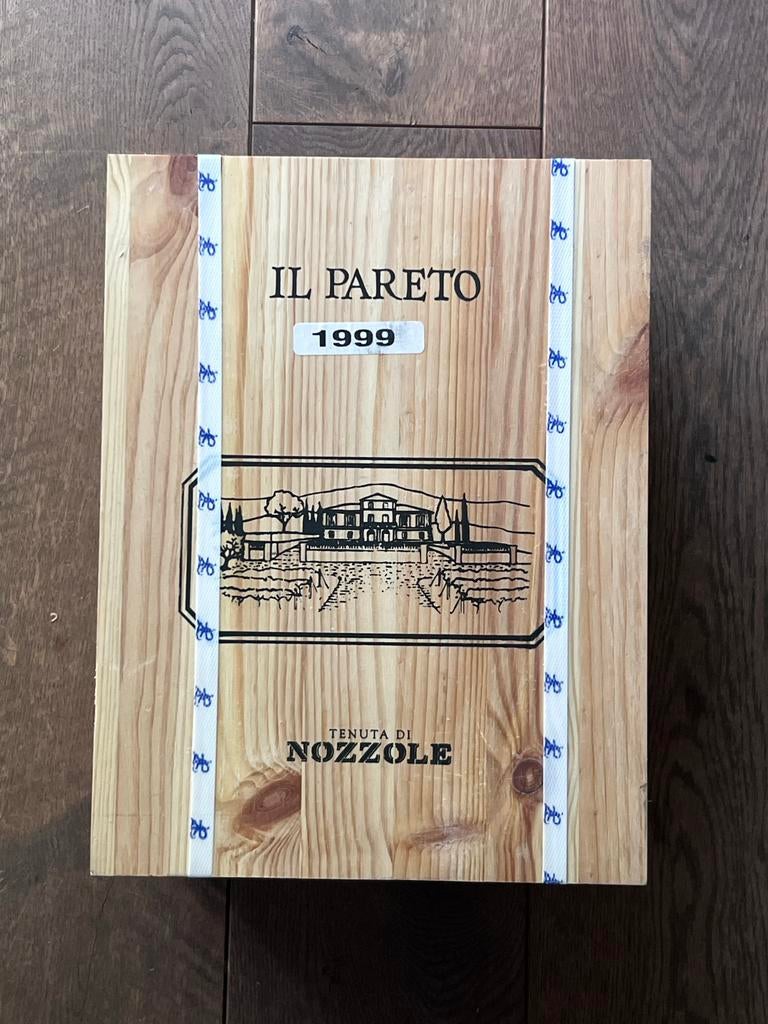 Il Pareto 1999 complete kist met zes wijnen, Ophalen of Verzenden, Zo goed als nieuw, Italië, Rode wijn