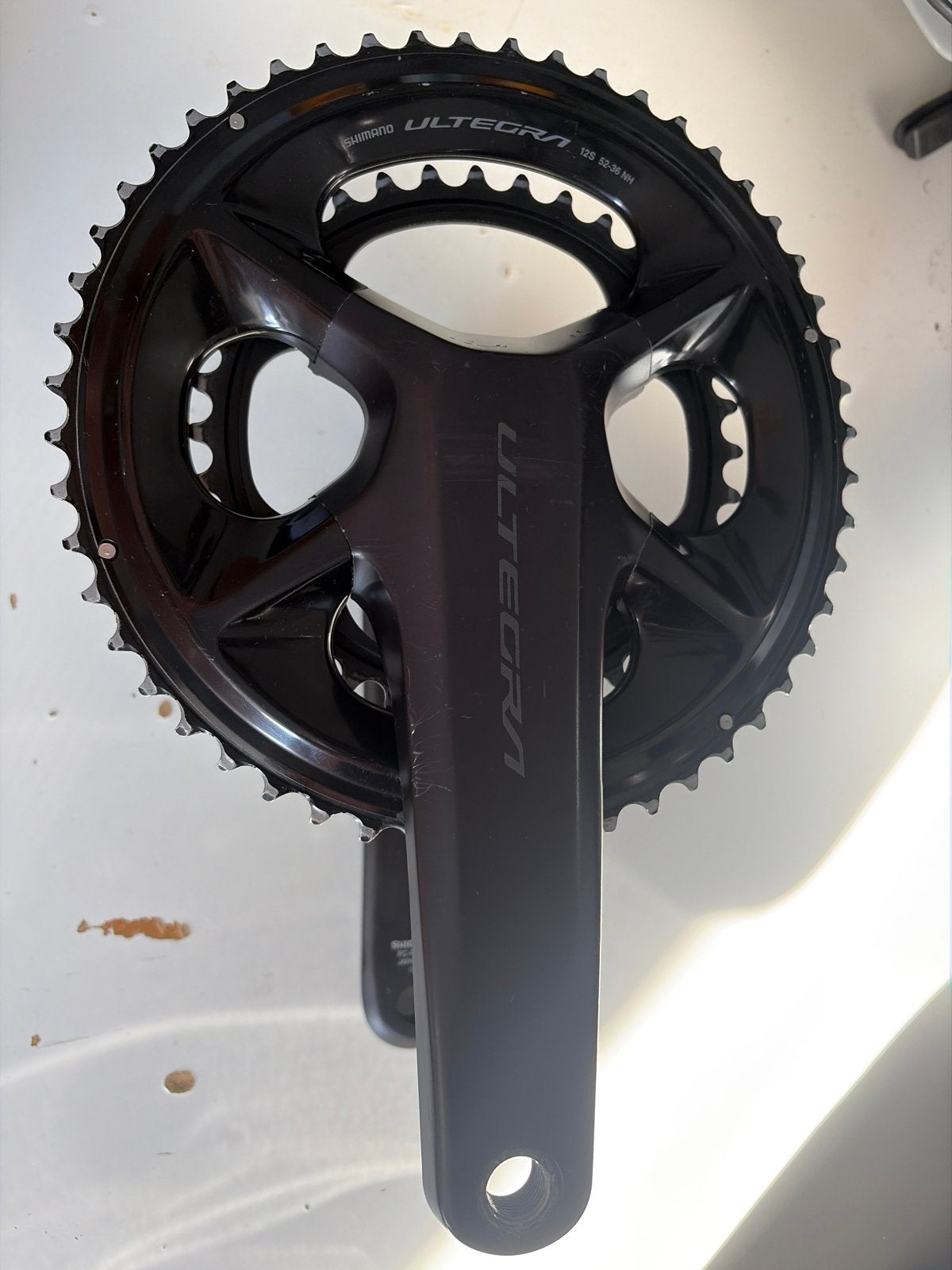 Shimano Ultegra R8100 Crankstel 175mm 52-36T, Crankstel of Pedalen, Gebruikt, Ophalen of Verzenden, Aluminium
