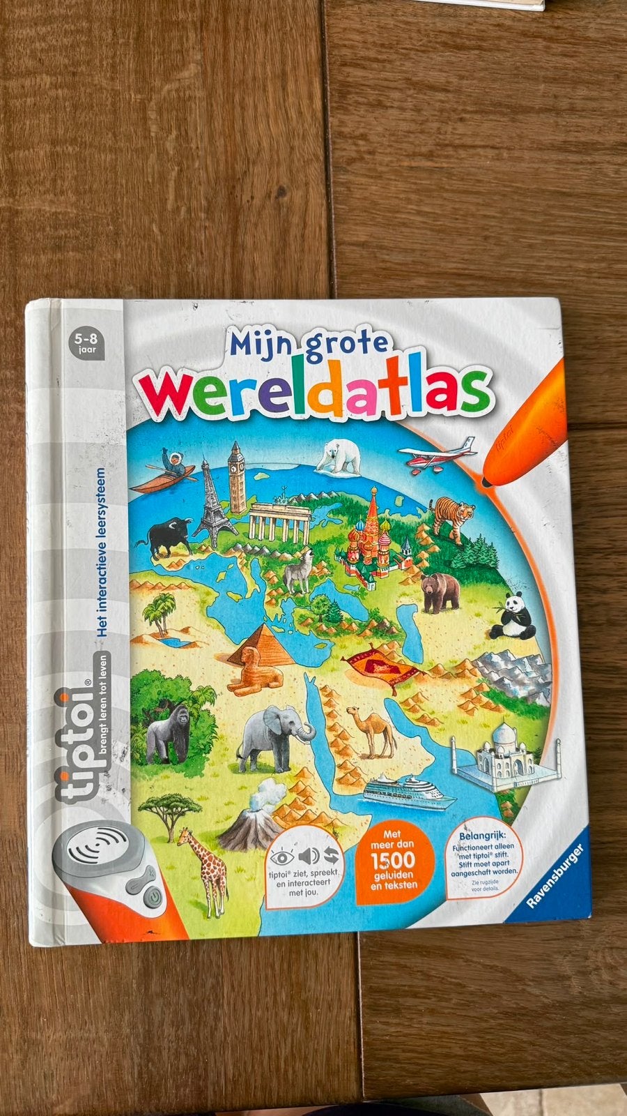 Mijn Grote Wereldatlas - Tiptoi (5-8 jaar), Ophalen, Overige atlassen, 2000 tot heden, Zo goed als nieuw