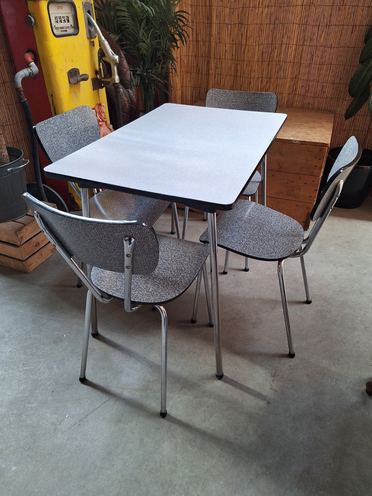 prachtige vintage eetkamer set, Ophalen