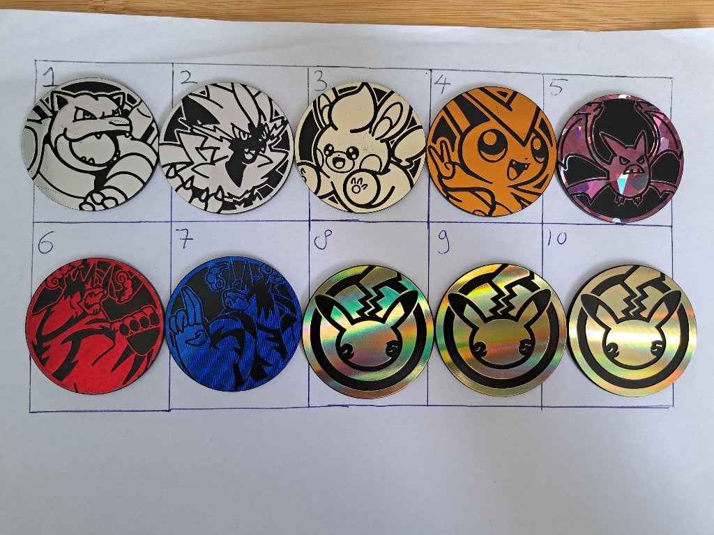 Grote Pokémon munten, Ophalen of Verzenden, Gebruikt, Overige typen