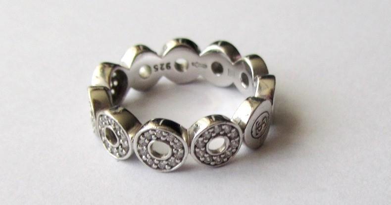925 Ti Sento ring met zirkonia's, origineel, maat 16,5-17, Ophalen, Dame of Heer, Zilver, Zilver