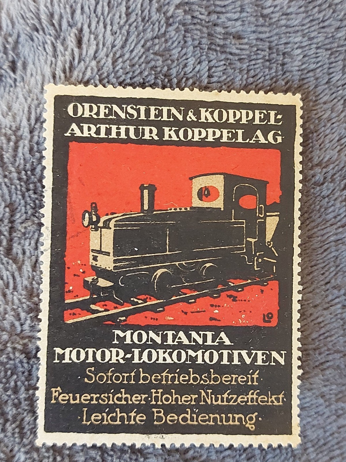 Sluitzegel Afb. Trein Locomotief, Verzamelen, Ophalen of Verzenden, Trein, Overige typen
