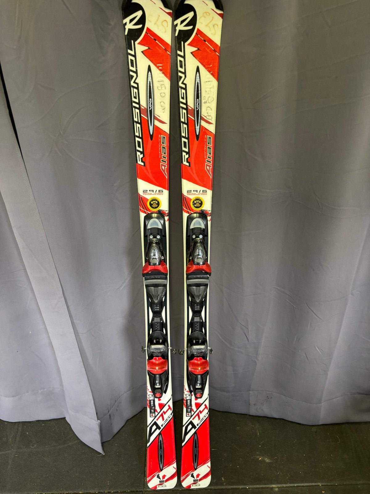 Rossignol Alias 74 Ski's - 156 cm, Ophalen, 140 tot 160 cm, Gebruikt, Rossignol
