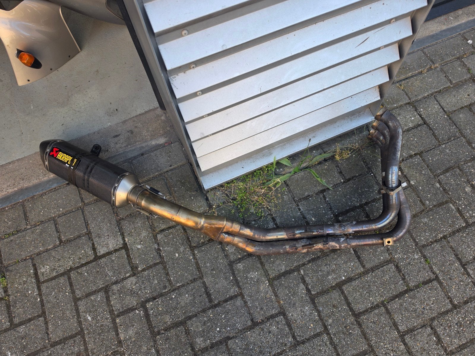 Akrapovic uitlaat ZX12R met demper en DB killer en E keur, Ophalen of Verzenden, Gebruikt