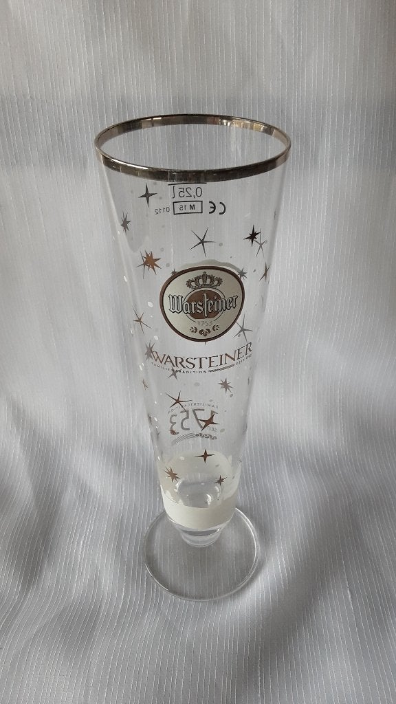 WARSTEINER kerst glas, Verzamelen, Glas en Borrelglaasjes, Ophalen of Verzenden, Zo goed als nieuw, Bierglas