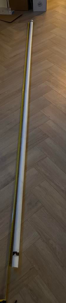 Gordijnroede 2.75m - Wit (opknapper), Ophalen of Verzenden, Gebruikt, Wit, 200 cm of meer