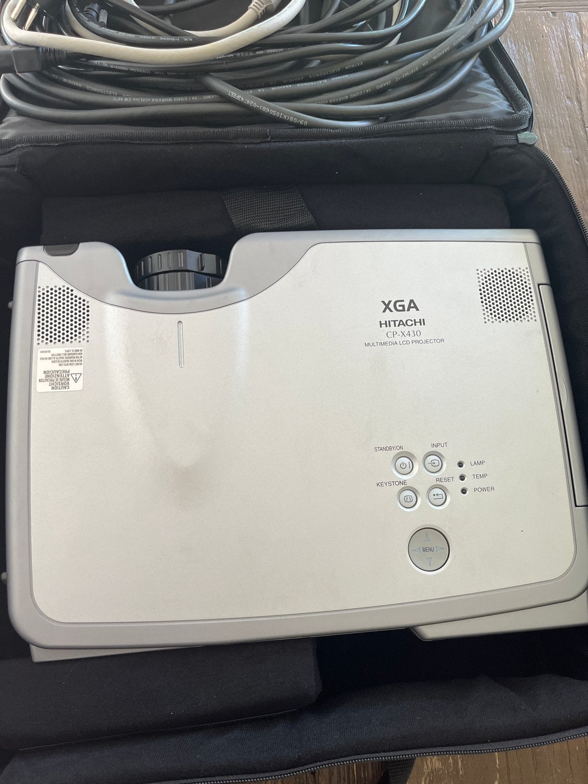 Hitachi CP-X430W Multimedia LCD Projector met Tas, Ophalen of Verzenden, Gebruikt, LCD, Overige resoluties