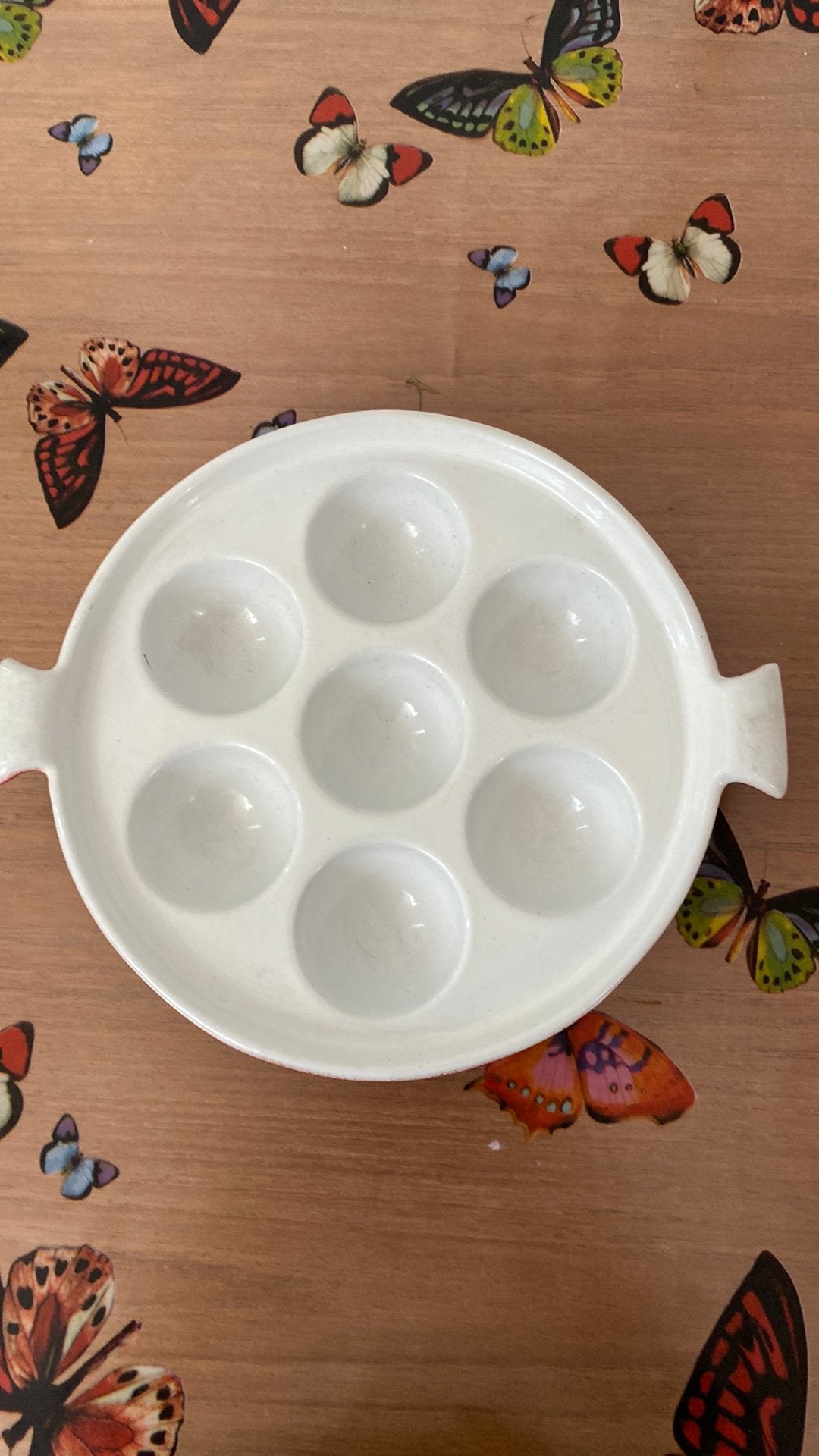 Poffertjes Geemaillerde Pan (gietijzeren), Ophalen