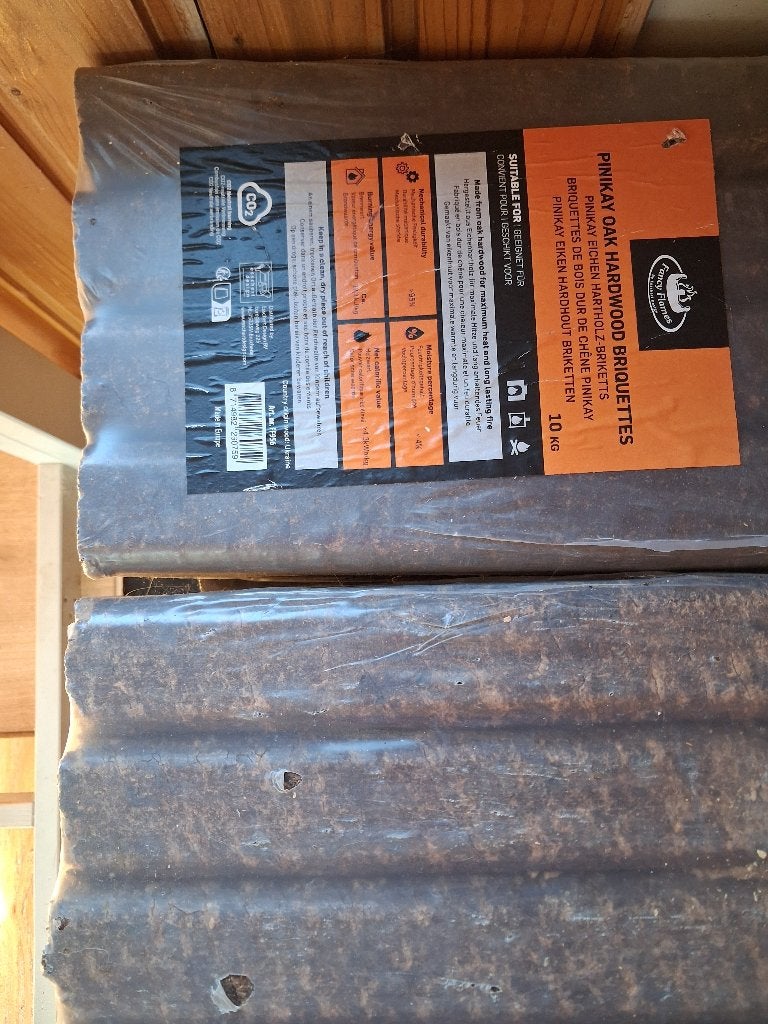 100 kg Pinkay Oak Hardwood Briketten hardhout brandhout, Tuin en Terras, Haardhout, Minder dan 3 m³, Ophalen, Eikenhout, Blokken