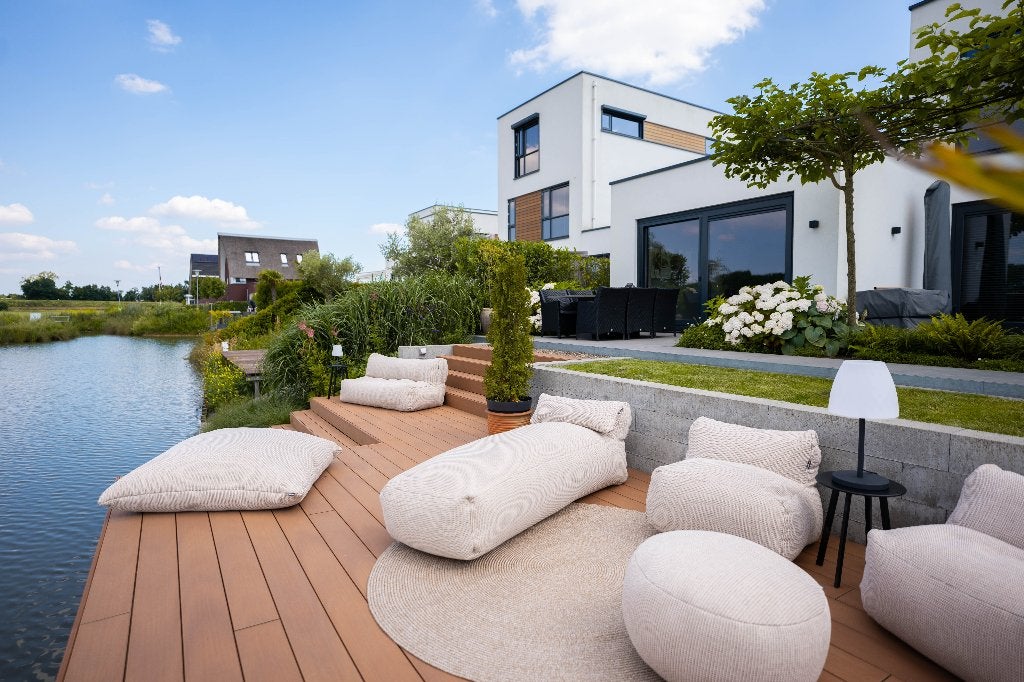 Tuinset loungeset all weather beige outdoor high end korting, Ophalen, Overige materialen, Bank, 6 zitplaatsen