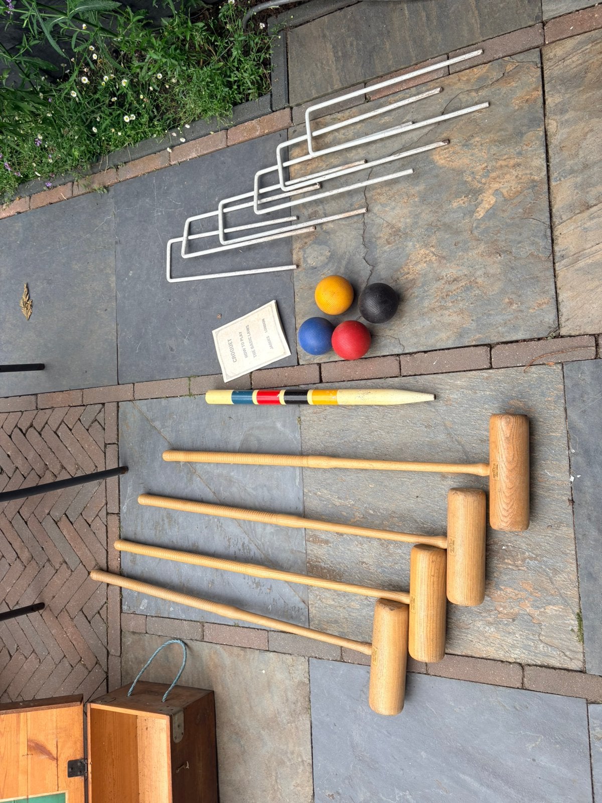 Jaques London Croquet Set Compleet - Houten kist, Ophalen