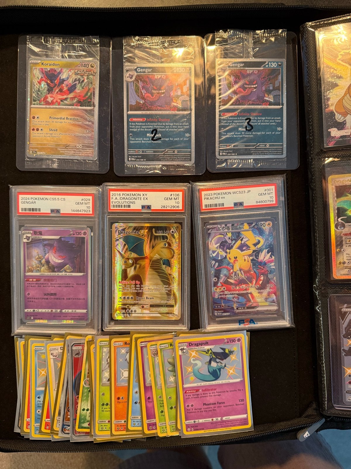 Pokémon Collectie: Phantasmal Flames, Hidden Fates & Slabs, Ophalen, Zo goed als nieuw, Meerdere kaarten, Foil