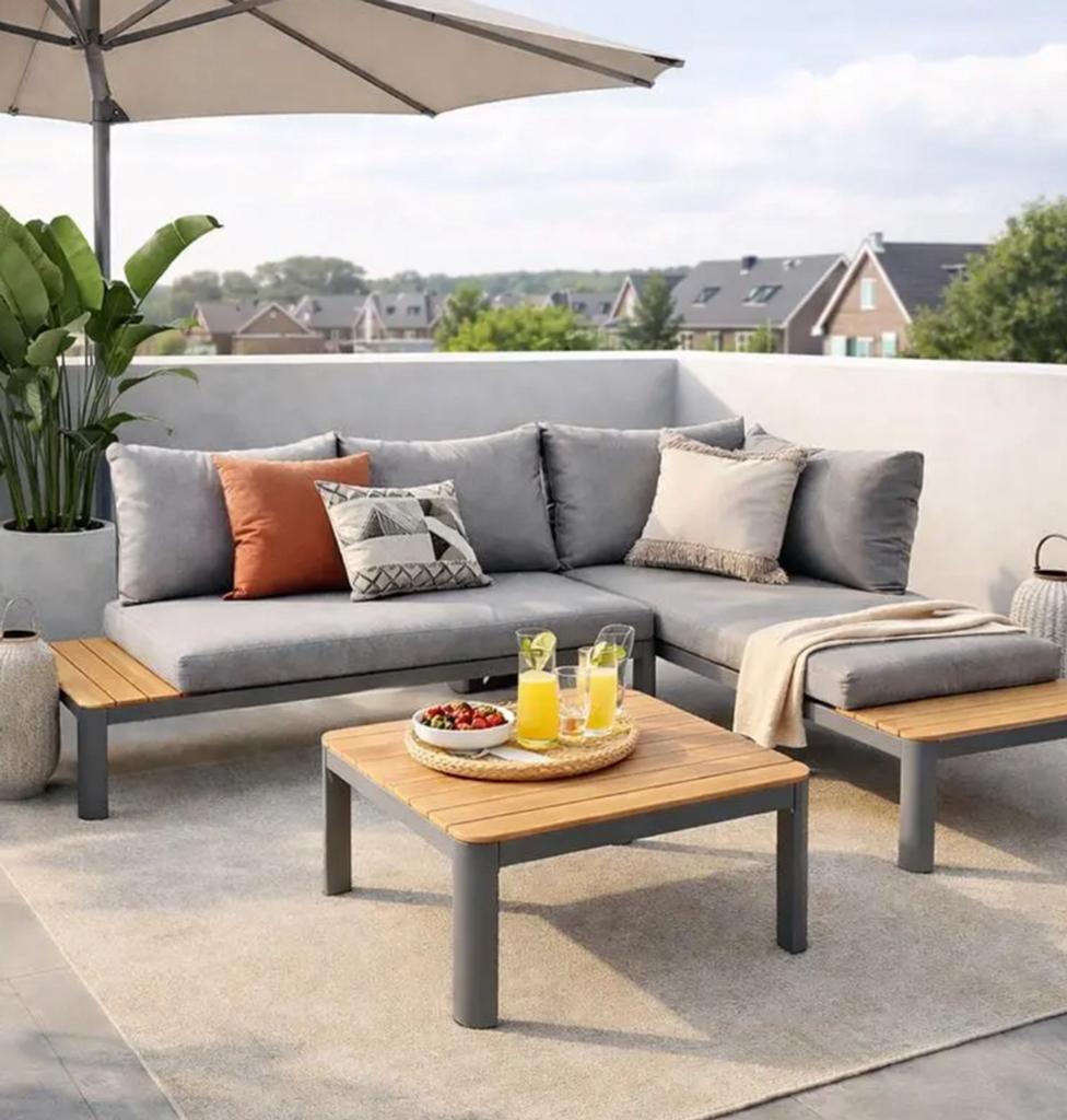 Loungeset 3 delig nieuw in doos, Ophalen of Verzenden, Zo goed als nieuw