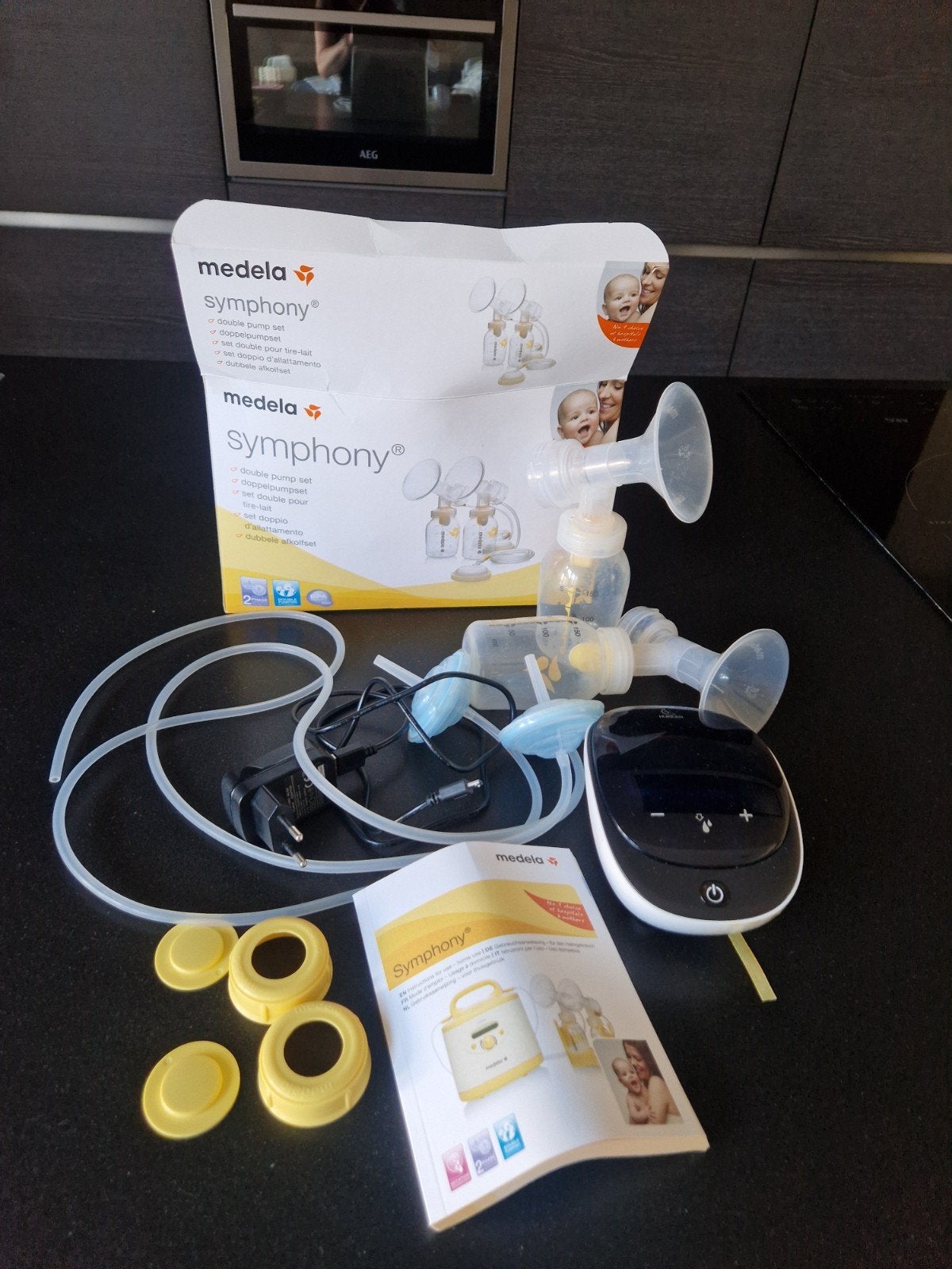 Medela Symphony dubbele borstkolfset, Gebruikt, Dubbelzijdig, Medela, Borstkolf