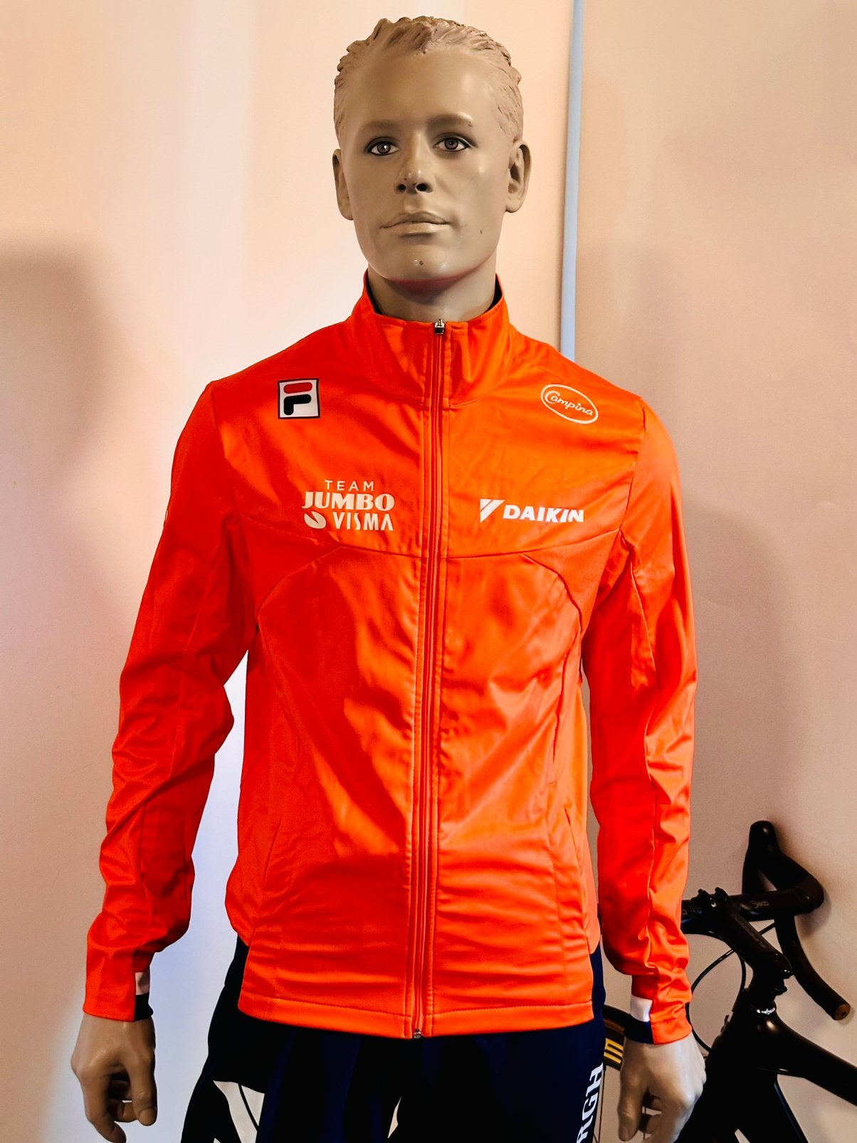 Sportkleding sportjasje hardloopjas trainingsjas maat L Fila, Maat 52/54 (L), Oranje, Ophalen of Verzenden, Zo goed als nieuw