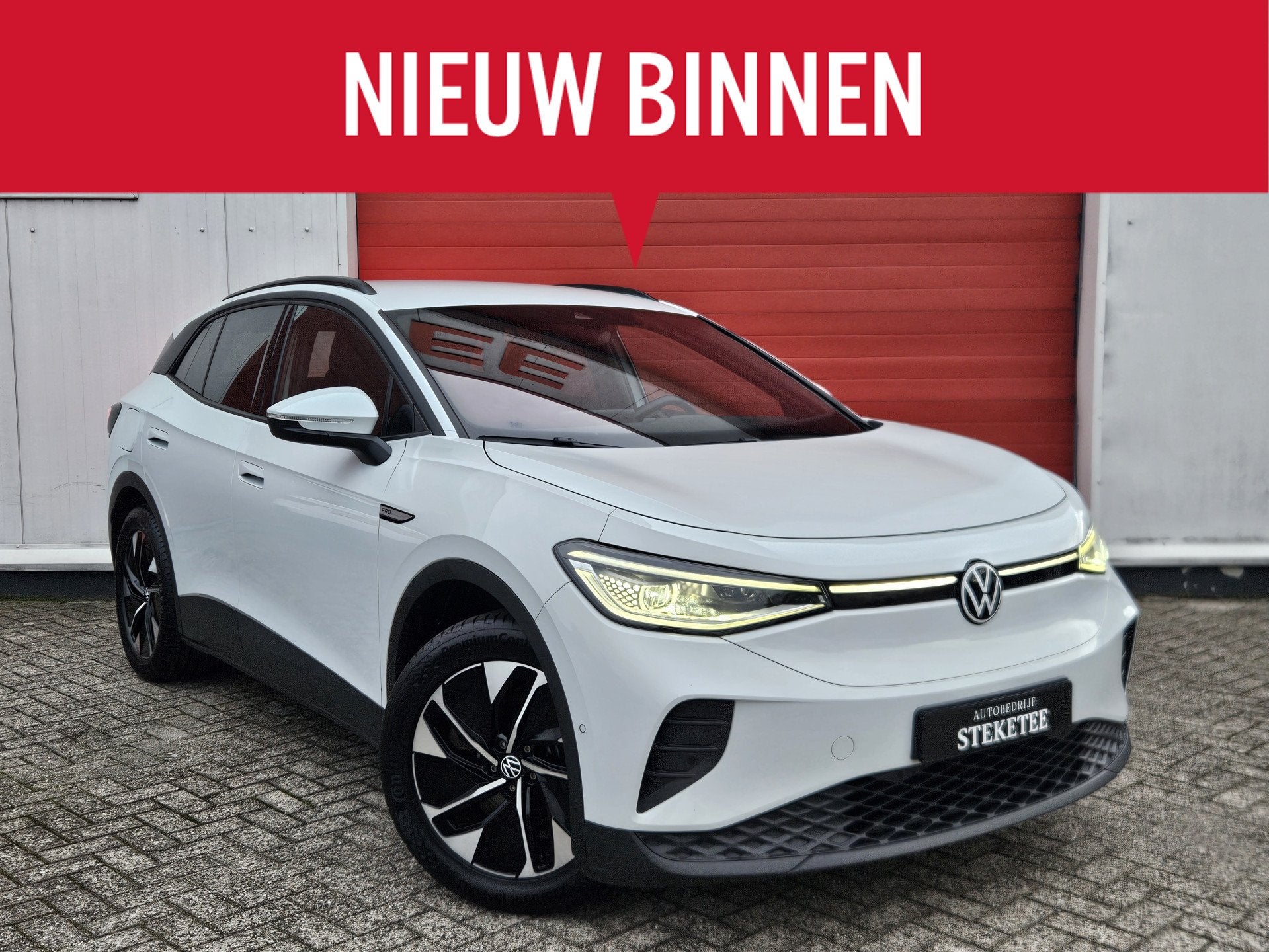 Volkswagen ID.4 Pro 77 kWh SoH 92% | ACC | Elek. Trekhaak Ri, Auto's, 12 maanden, Gebruikt, Zwart, 2020 kg