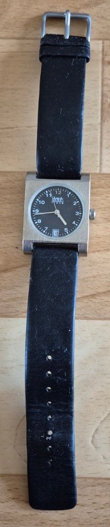 Actua Trend Quartz unisex horloge., Overige merken, Leer, Staal, Polshorloge