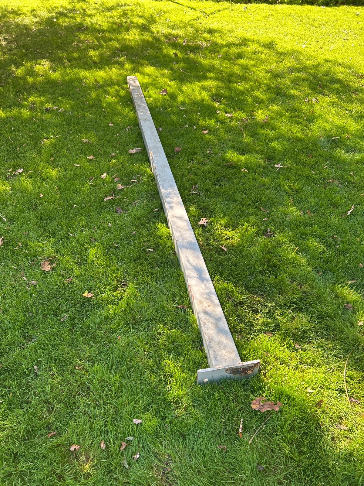 Stalen staander koker 100x100x3mm, lengte 3.39 meter, Ophalen, Gebruikt, IJzer