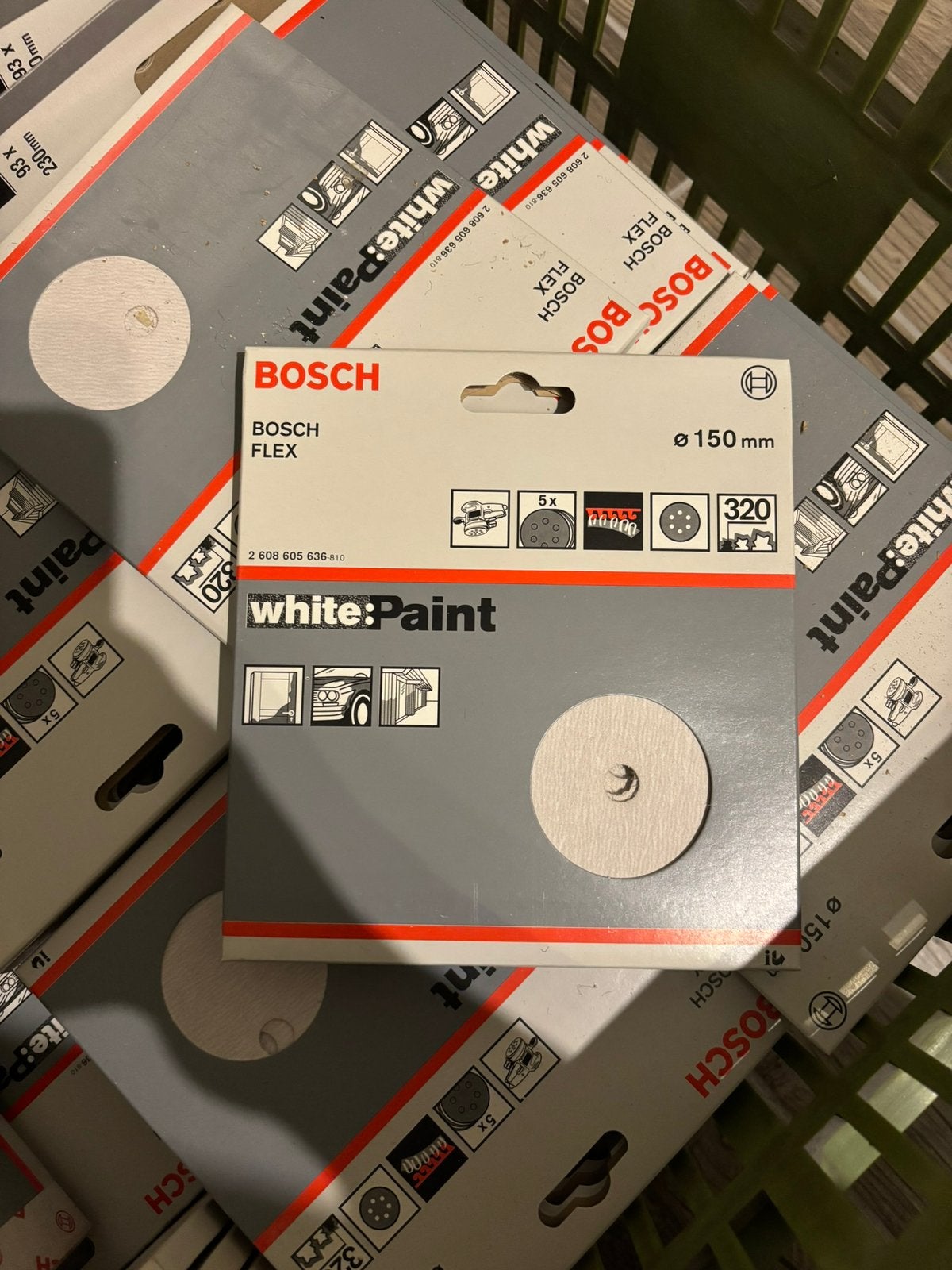 Bosch Flex White Paint 150 mm korrel 320, Doe-het-zelf en Verbouw, Gereedschap | Schuurmachines, Ophalen of Verzenden, Nieuw, Minder dan 600 watt